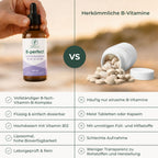 B-perfect im Vergleich zu herkömmlichen B-Vitaminen