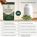 C.P. Protect im Vergleich zu herkömmlicher Chlorella