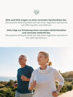 EPA und DHA – Beitrag zu Herz-, Gehirnfunktion und Sehkraft