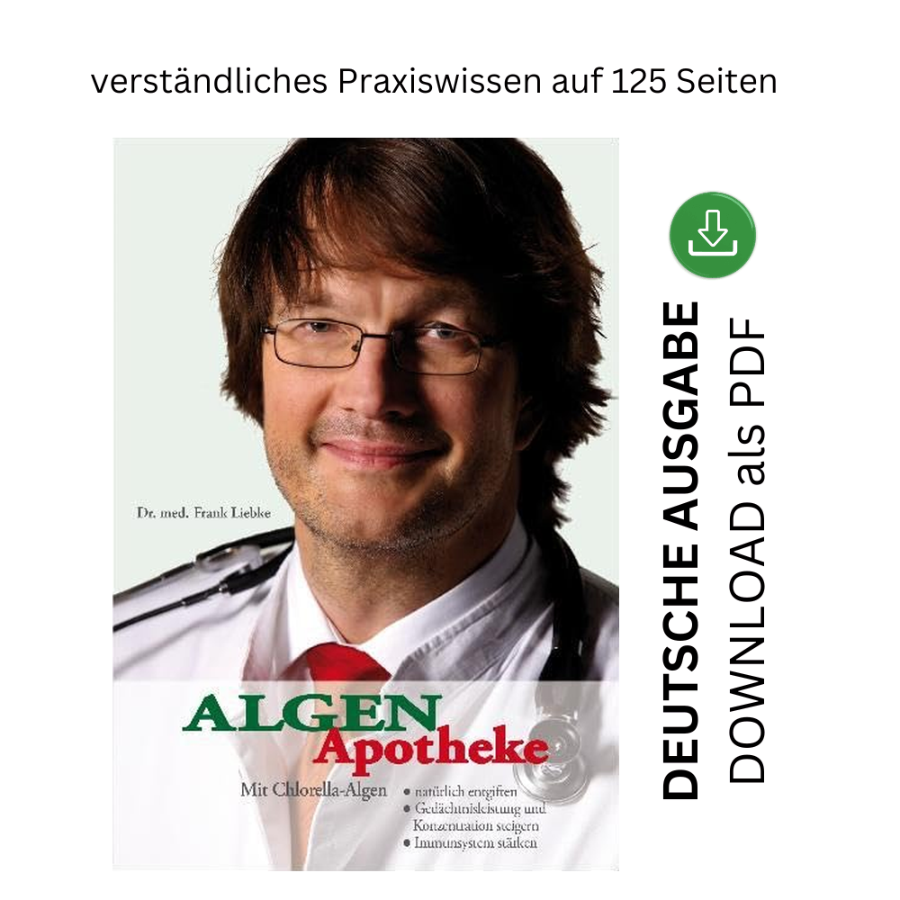 Cover der AlgenApotheke von Dr. med. Frank Liebke, deutsche Ausgabe, Download als PDF