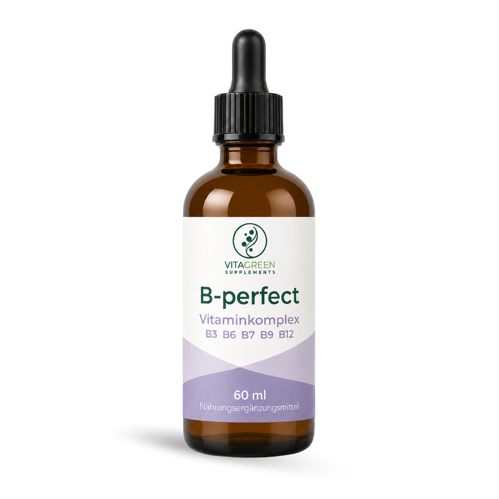 B-perfect · Vitamin-B-Komplex — Produktabbildung — KI-erzeugtes Bild