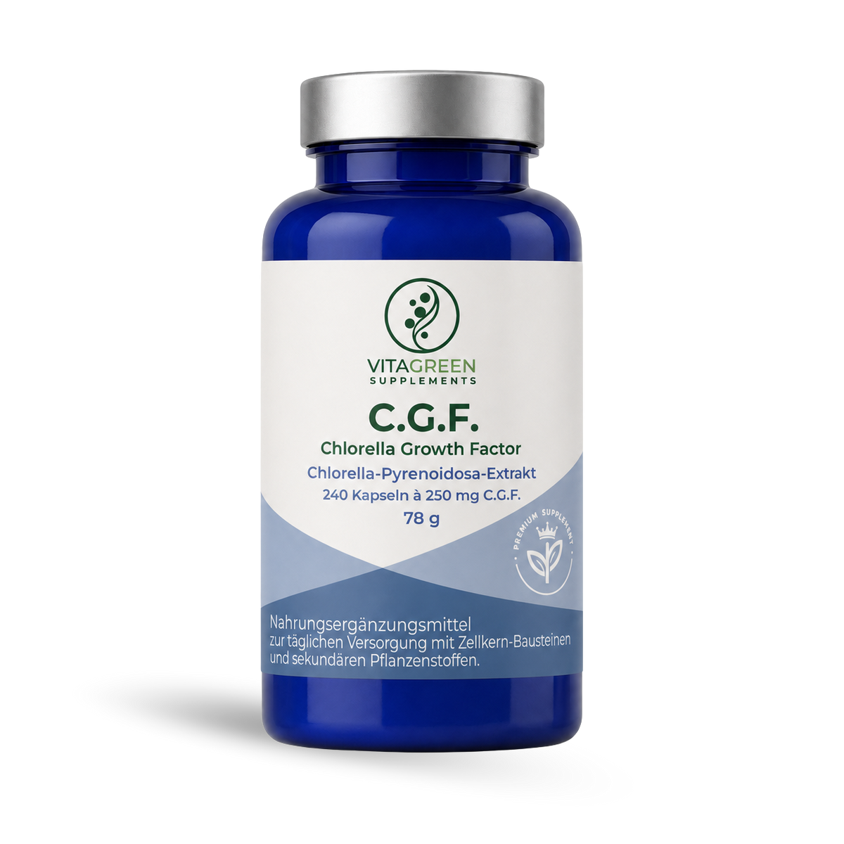 C.G.F. Extrakt aus Chlorella Pyrenoidosa — Produktabbildung — KI-erzeugtes Bild