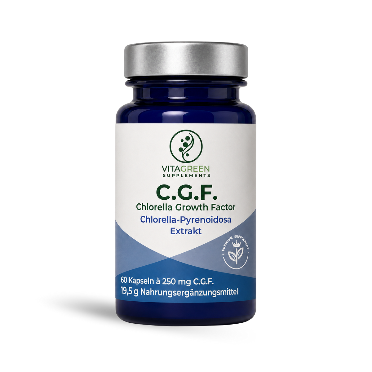 C.G.F. Extrakt aus Chlorella Pyrenoidosa — Produktabbildung — KI-erzeugtes Bild
