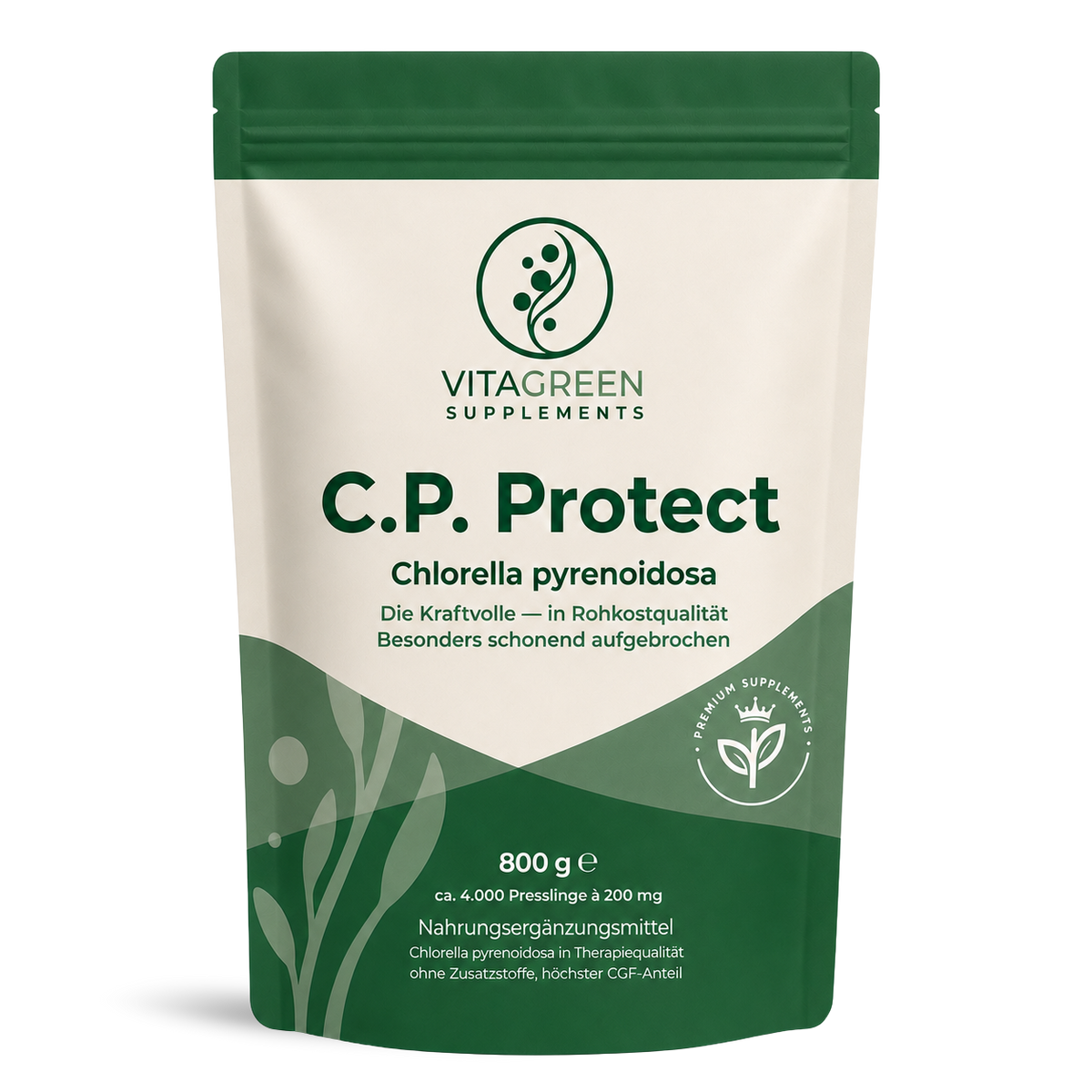 Chlorella PYRENOIDOSA (C.P.Protect) — Produktabbildung — KI-erzeugtes Bild