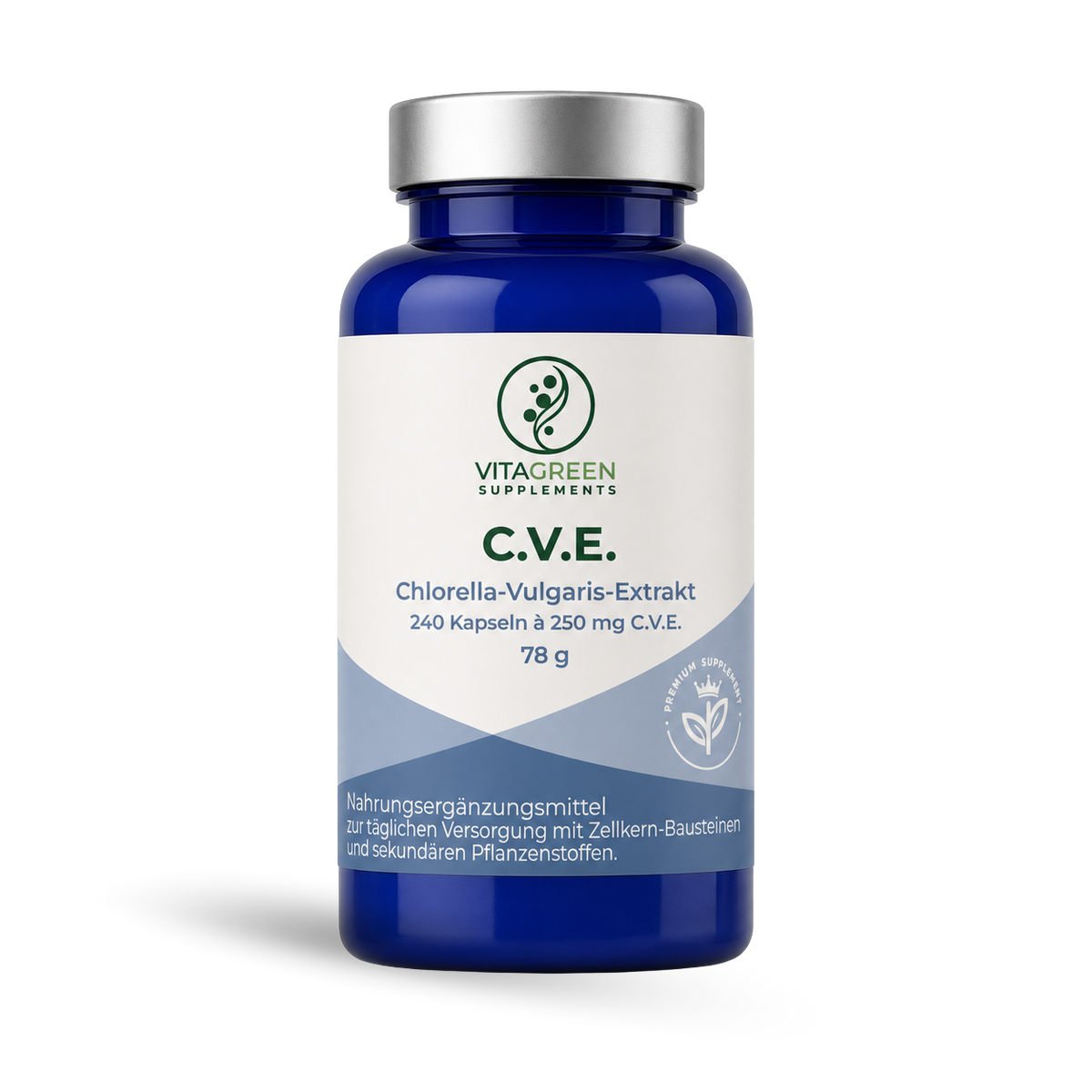 C.V.E. Extrakt aus Chlorella Vulgaris — Produktabbildung — KI-erzeugtes Bild