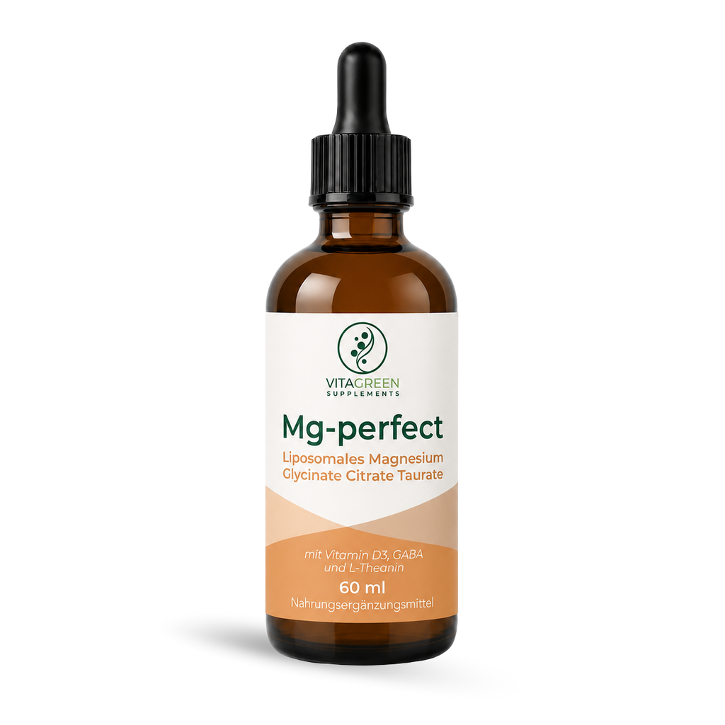 Mg-perfect · Magnesium-Komplex — Produktabbildung — KI-erzeugtes Bild