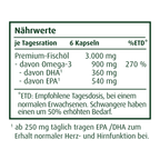 Naehrwerttabelle Omega-3 Premium Fischoel